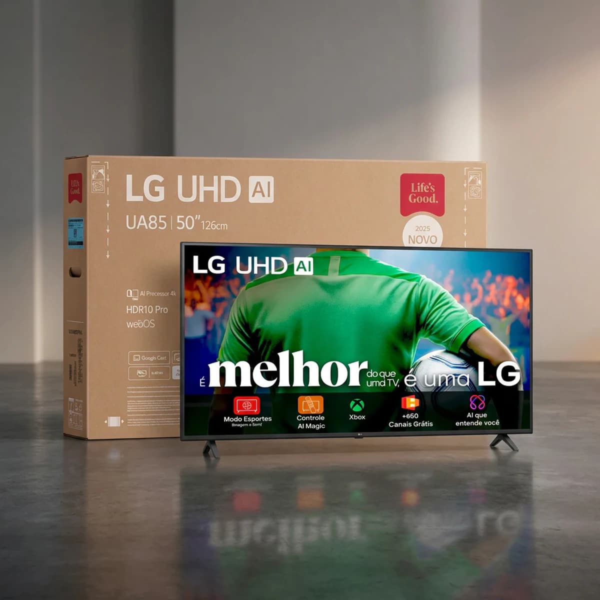 Smart TV LG UHD AI 4K 50" 50UA8550PSA — foto principal