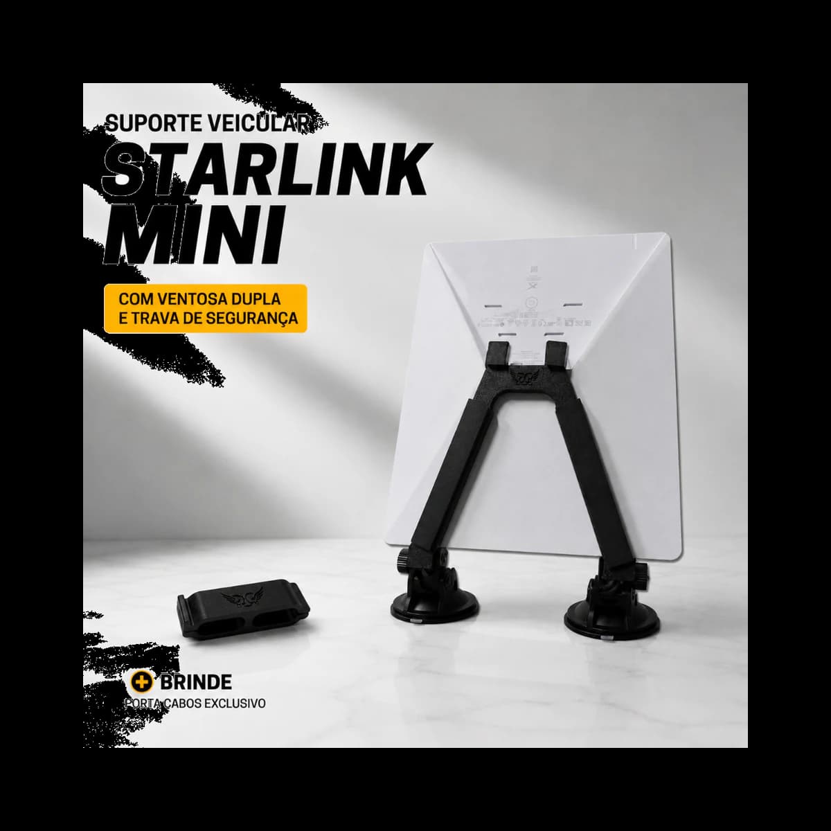 Kit Starlink Mini — Suporte Veicular + Película Protetora — foto principal