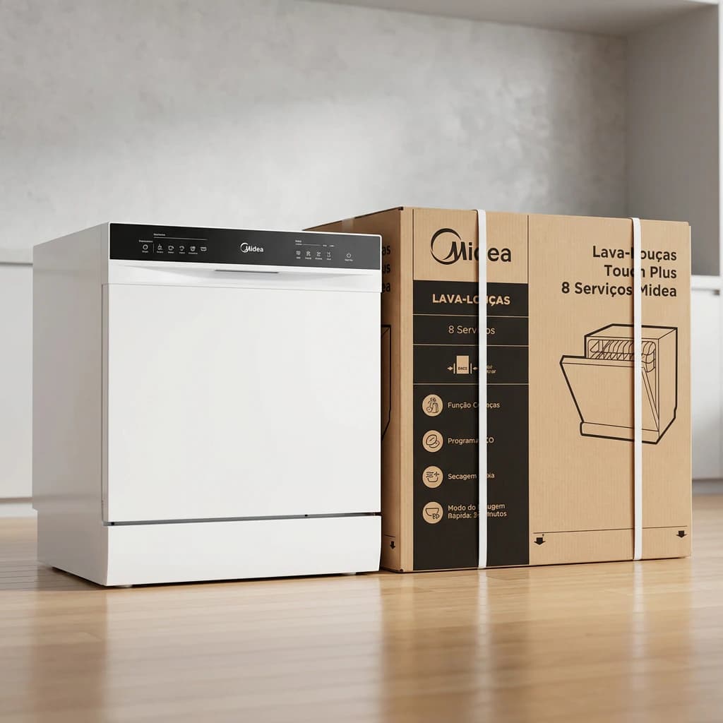 Lava-Louças Midea 8 Serviços MDWTF08W1 — foto do catalogo Dom Guima 1