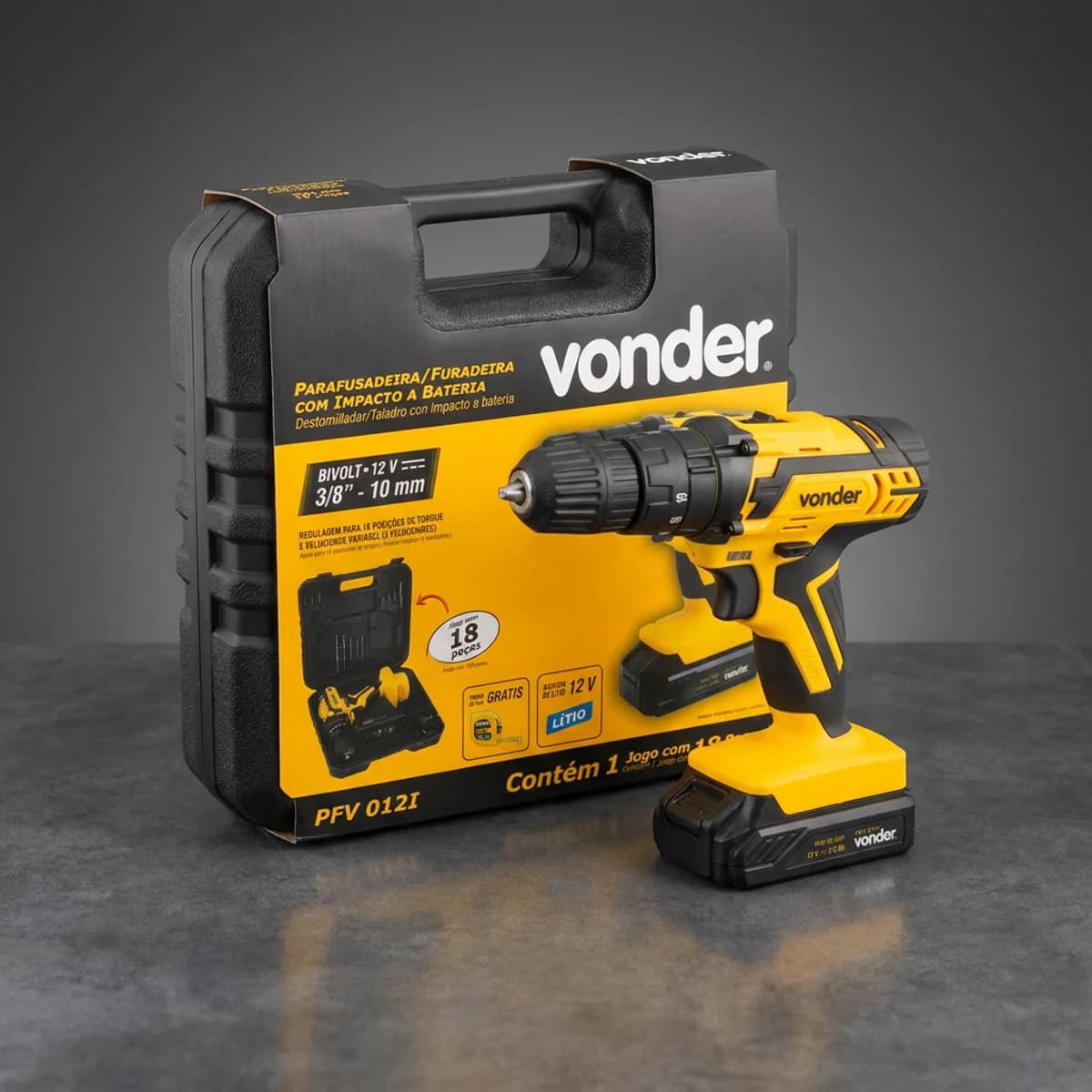 Parafusadeira Vonder 12V PFV012I — foto principal