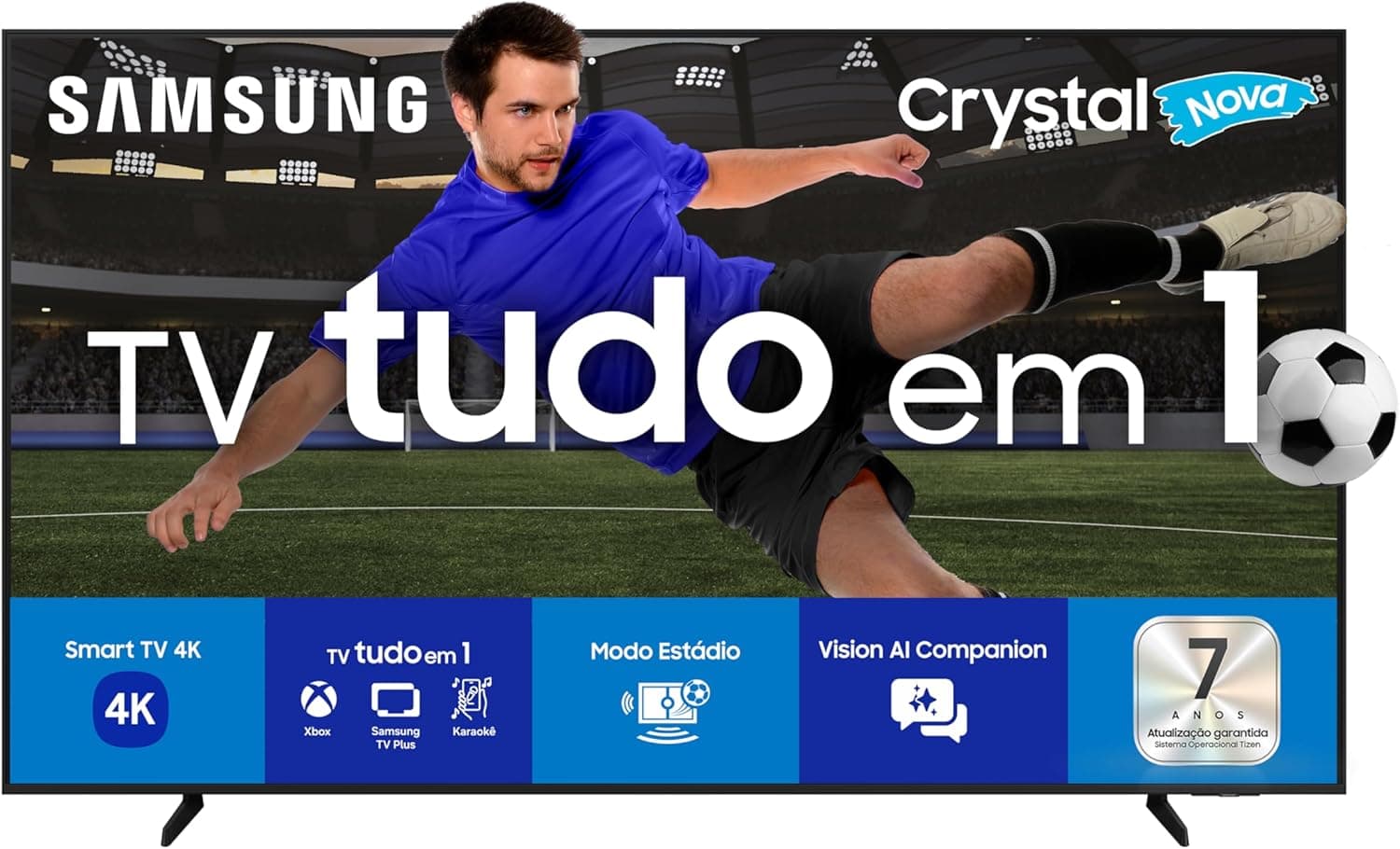 Smart TV Samsung 55" Crystal UHD 4K U8600F — foto 1