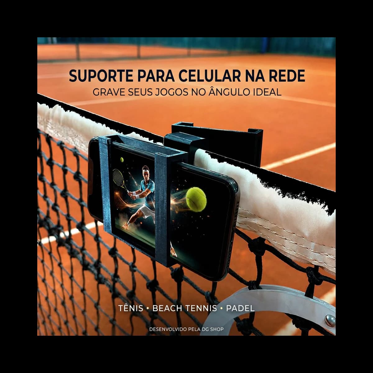 Suporte para Celular Tênis, Beach Tennis e Padel — DG Shop — foto principal