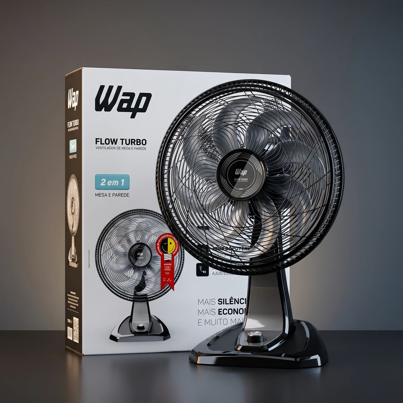 Ventilador de Mesa Wap Flow Turbo — foto do catalogo Dom Guima 1